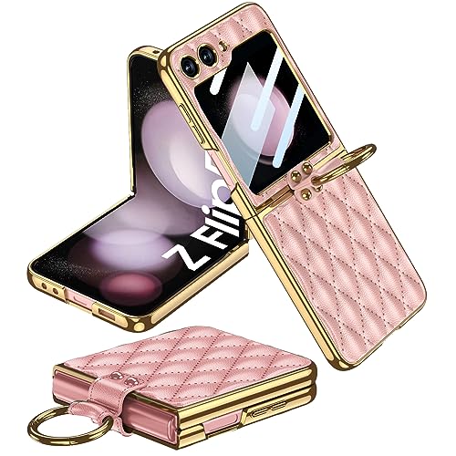 Accessoire Galaxy Z Flip 5 rose tendance pour selfies et vidéos mains libres