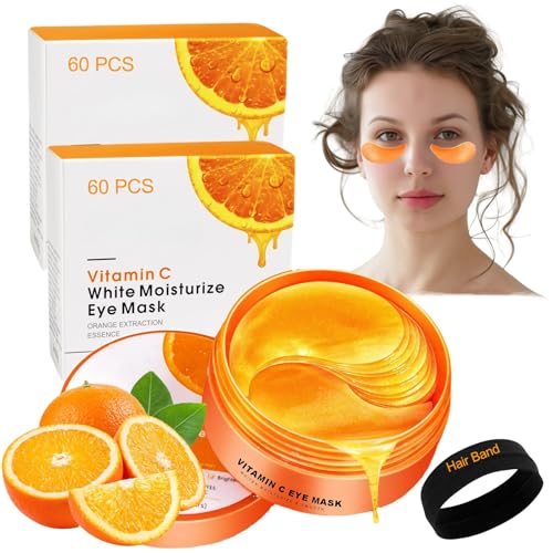 Eye Gel Patches 60 PCS, Antioxidant and Brightening, Collagen Eye Mask, Eye Masks for Puffy Eyes, Improve Dark Circles and Puffiness, Suitable for Both Men and Women