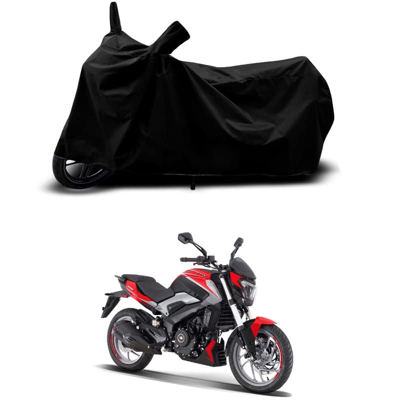 Image of 100% Scratchproof /UV-Rays /Heat Protection /Birds Dropping /Water Resistant /Dust Proof /Waterproof /Full Bike Scooty Two Wheeler Body Cover Compatible for Dominar 250 STD All Varients[Black]