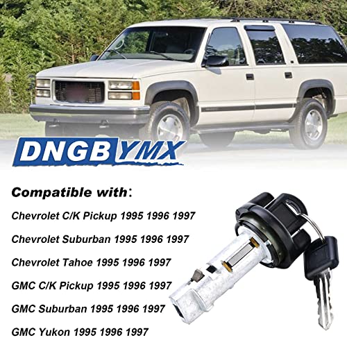 image for Dngbymx Ignition Switch Lock Cylinder Door Lock Cylinder Compatible wi