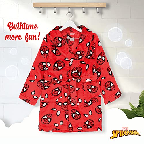 Marvel Boys' Spider-Man Bathrobe, Web Robe, 8 #TOP4
