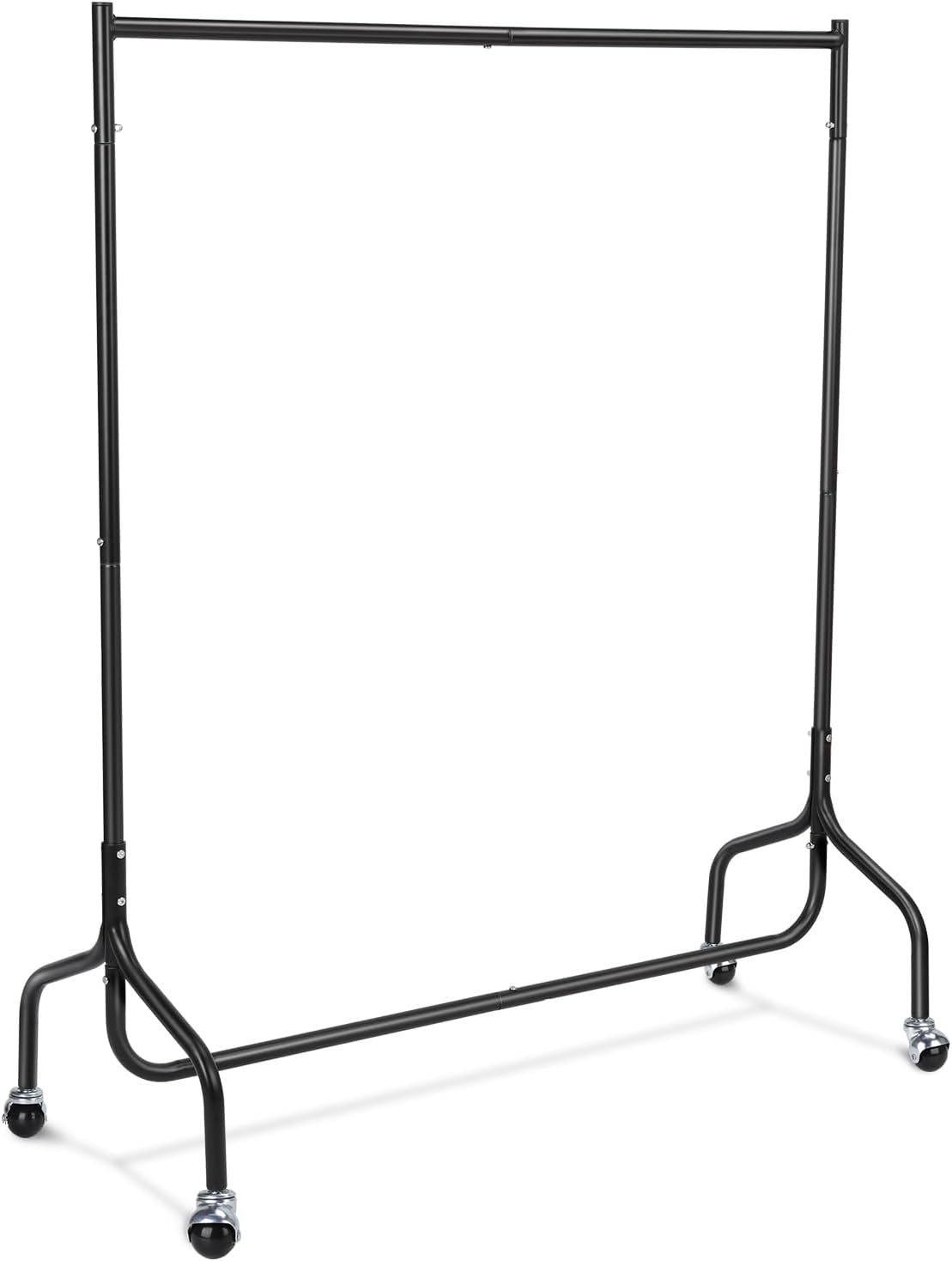 dosleeps Clothes Rail Clothes Rack with Metal Wheels | Heavy Duty | Mobile Clothing Rack | Hanging Rail, Coat Stand | For Bedroom, Living Room, Office, Shop (4FT)