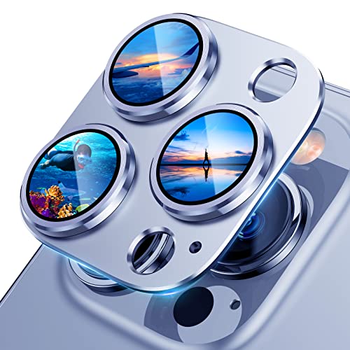 Protecteur d'objectif iPhone 13 Pro Max anneau métal trempé