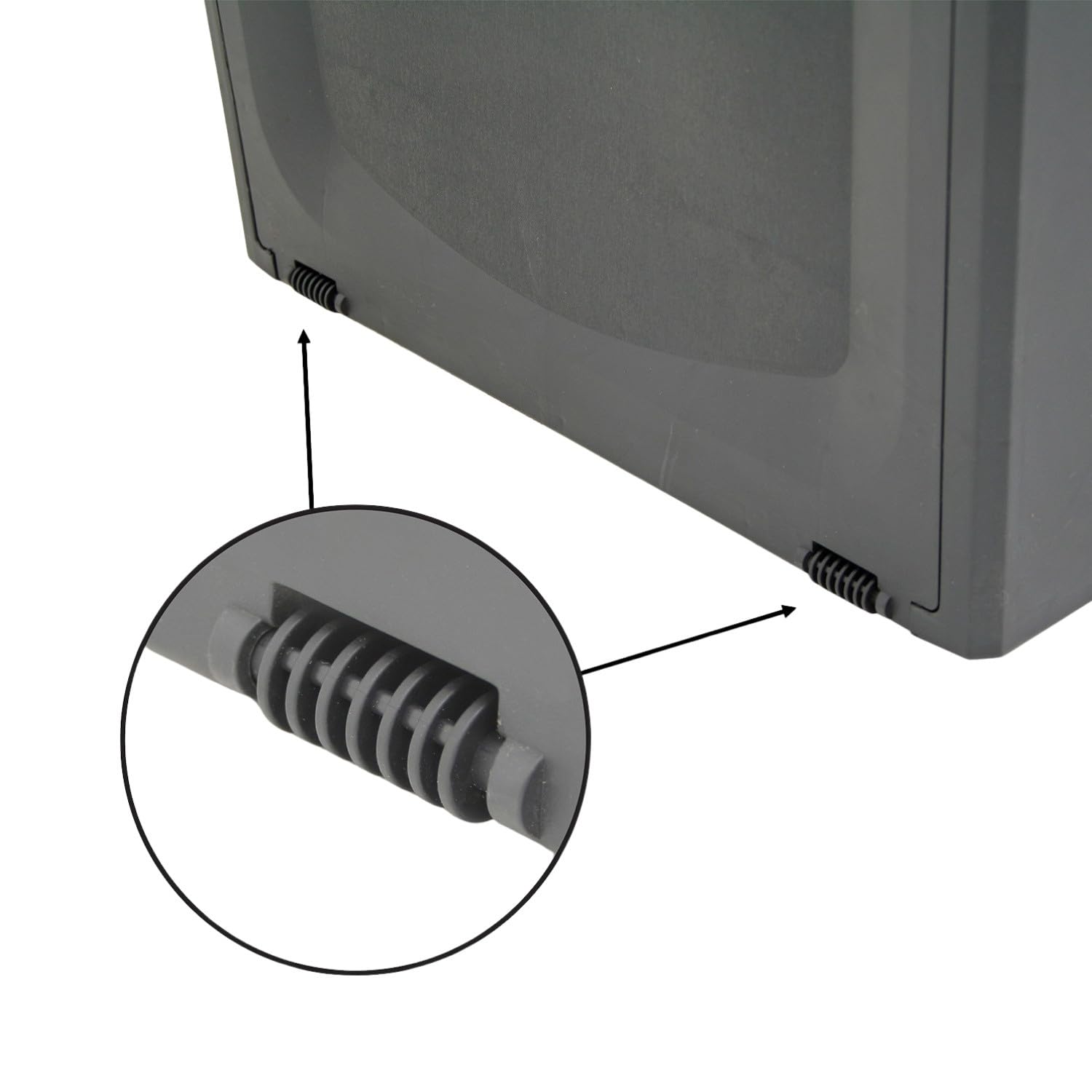 THINIA HOME Baule esterno in resina per giardino, terrazza o balcone, cassapanca impermeabile per oggetti e giocattoli, 340 litri, 118 x 53 x 57 cm