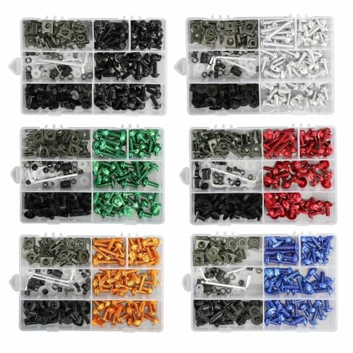Vis de pare-brise moto M5 M6 aluminium kit boulon carénage pour Kawasaki ER5 ER6N - 4