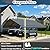 FILLOSLOV Heavy Duty Metal Carport 20x20 FT Galvanized Steel Carport Shelter for 2 Car Extra Large Canopy for Dual Vehicle, RV Boat Storage All Weather Protection Garage Party Tent (20x20 FT)