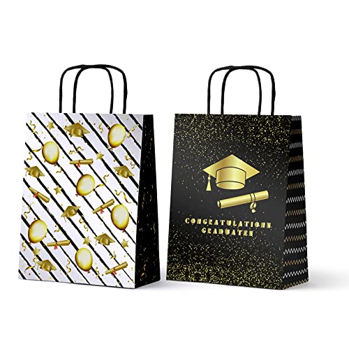 Graduation Gift Bags Graduation Party Favor Candy Treat Goodies Bag for Graduation Party (16 Pcs)