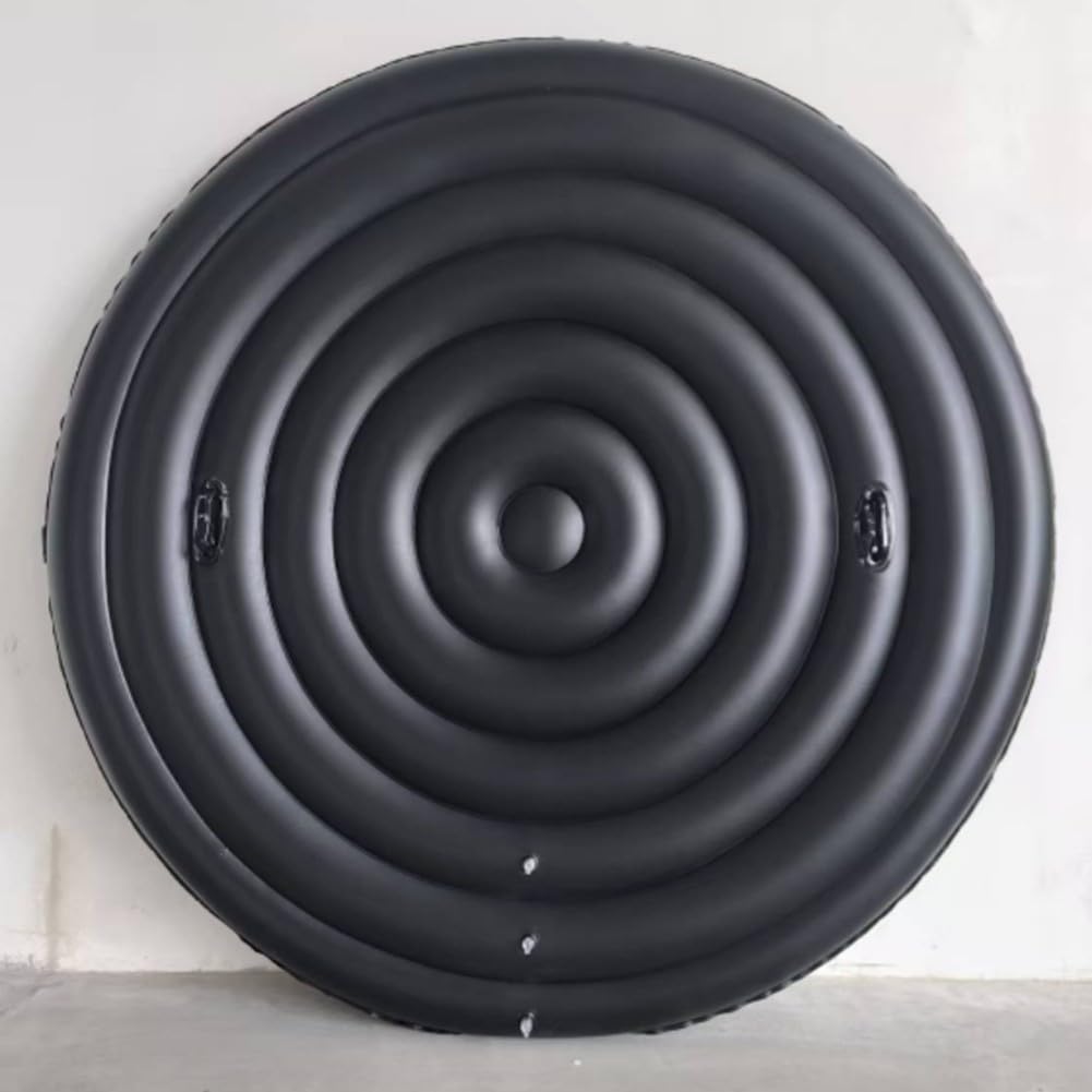 Cubierta Inflable Redonda Cubierta Piscina Redonda para SPA PVC Plegable | 180cm diámetro protección contra desbordamiento resistente a la intemperie tecnología avanzada de sellado para piscinas spas