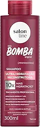 Salon Line, Shampoo, SOS Bomba Original, Ultra-Hidratação Reconstrutora, Vegano - Para Todos os Tipos de Cabelos, 300ml