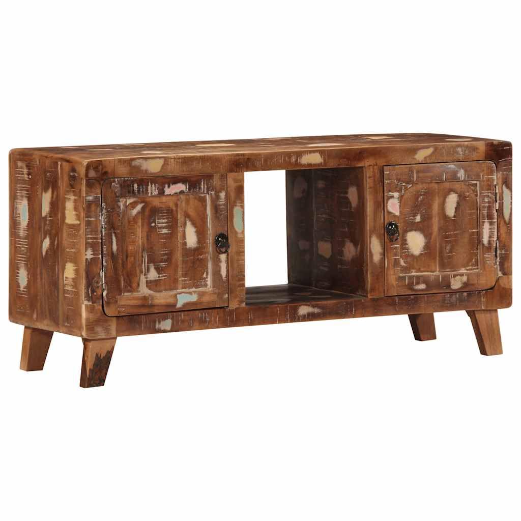 Meuble TV bois de récupération pour créer un salon chaleureux et cosy