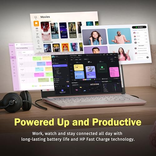 Image of HP Stream 14 inch HD Laptop, Intel Processor N150, 16GB RAM, 288GB Storage(128GB UFS+160GB Docking Station Set), Intel Graphics, Webcam, Wi-Fi 6, 1 Year Office 365, Copilot, Fast Charge, Win 11, Gold