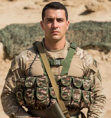 Image of Azad tactical vest for ary with stuff oragnizer and poches