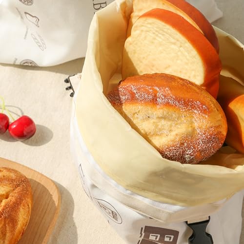 Bolsa de pan de cera de abeja eficiente con inserto extraíble lavable 5