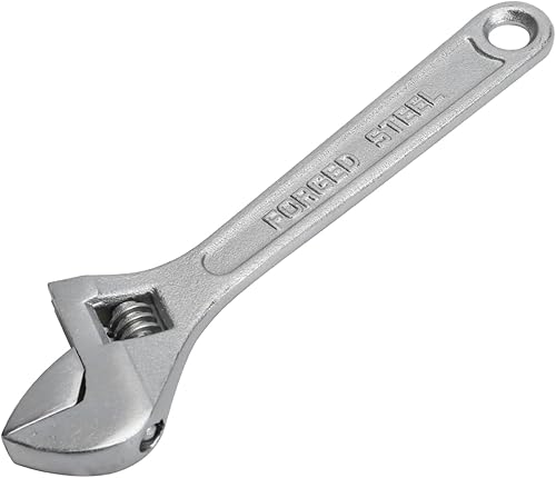 Llave ajustable de 8 pulgadas, acero forjado en caída de alto rendimiento con escala grabada con láser, herramienta de precisión resistente al