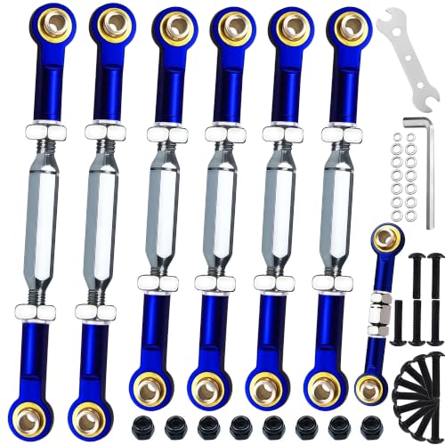 Stainless Steel Adjustable Turnbuckles/Camber Links with Rod Ends Set for 1/10 Traxxas Slash...