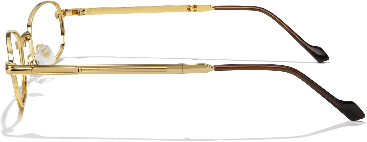 Folding Oval Reading Glasses For Men Women Pocket Wallet Compact Reader Folding Simple Portable Reading Glasses - Image 3