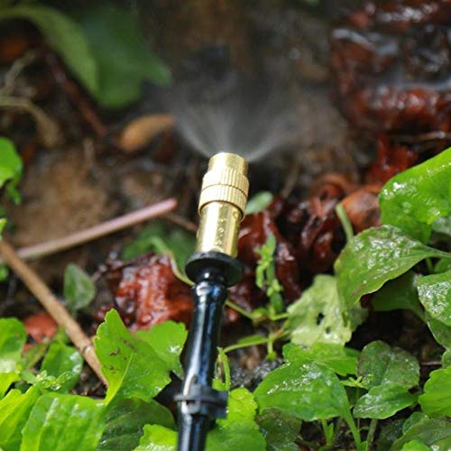 50 pièces en cuivre brumisation Fog Buses Pulvérisateurs atomiseurs Tuyau d'arrosage d'irrigation agricole atomise Gicleurs for l'herbe à Gazon