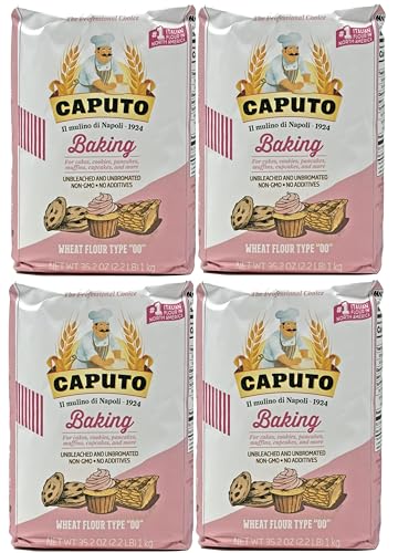 Antimo Caputo Baking (Pasticceria Pastry) 00 Flour 2.2 Pound Bag - For Desserts & Shortbreads - From...
