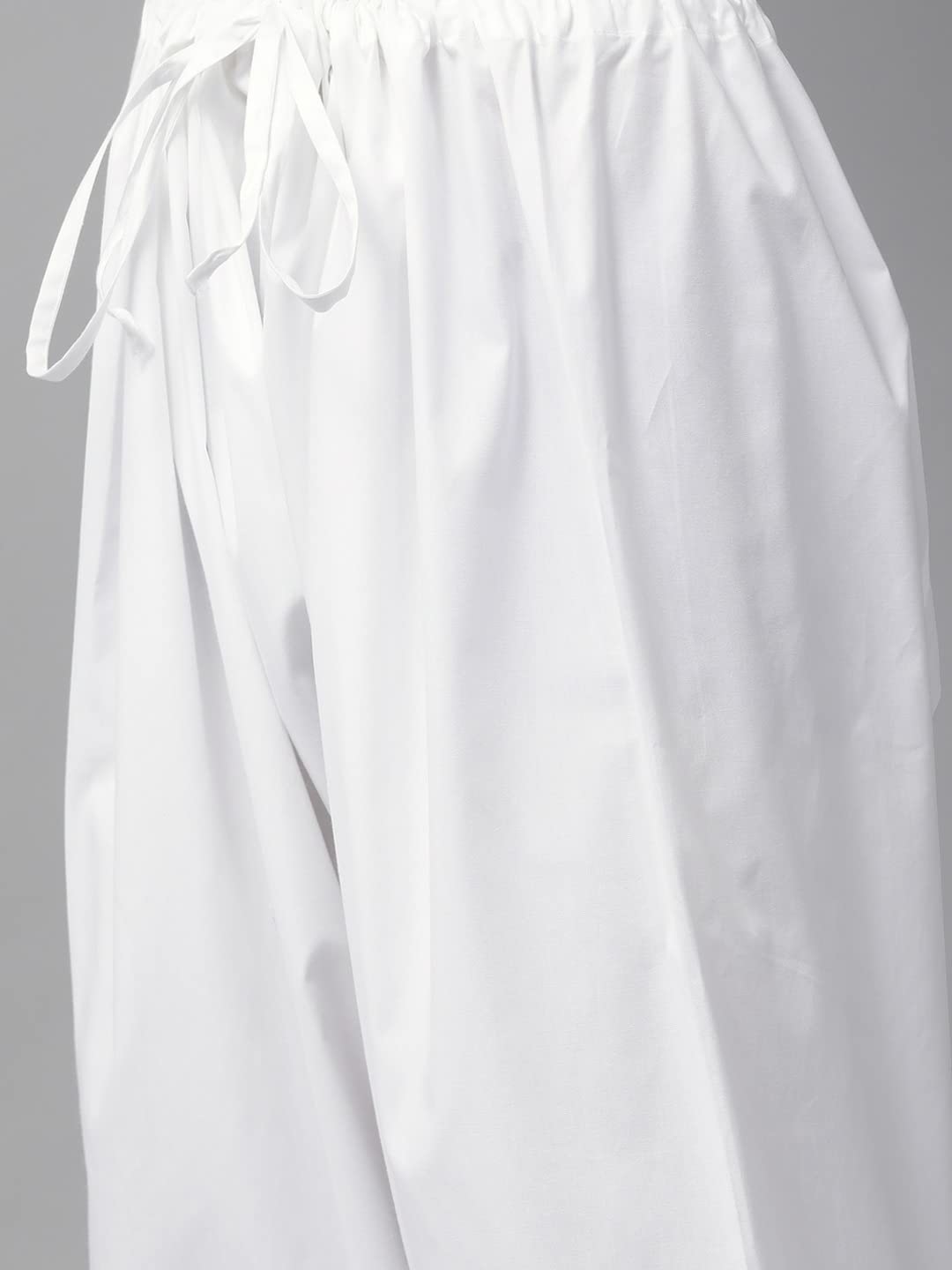 See Designs Men White Chikankari Embroidered Straight Kurta With White Salwar_Sdmkt109403M