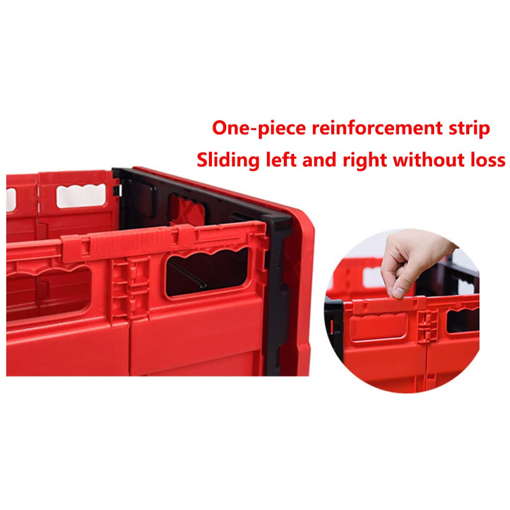 Carrello pieghevole per libri, capacità 25 kg, design a 2 ruote, scatola portaoggetti pieghevole con manico in alluminio per un facile trasporto e organizzazione di libri, forniture per ufficio