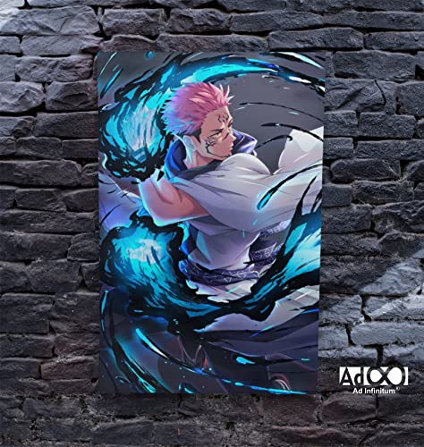 Image of AD INFINITUM Anime jujutsu kaisen 300 gsm Paper Wall Poster, Multicolor | 13 x 19 inches | (SUKUNA 6)