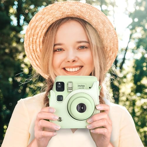 Funda protectora de cuero para cámara Fuji Mini SE/7 Plus miniatura 5