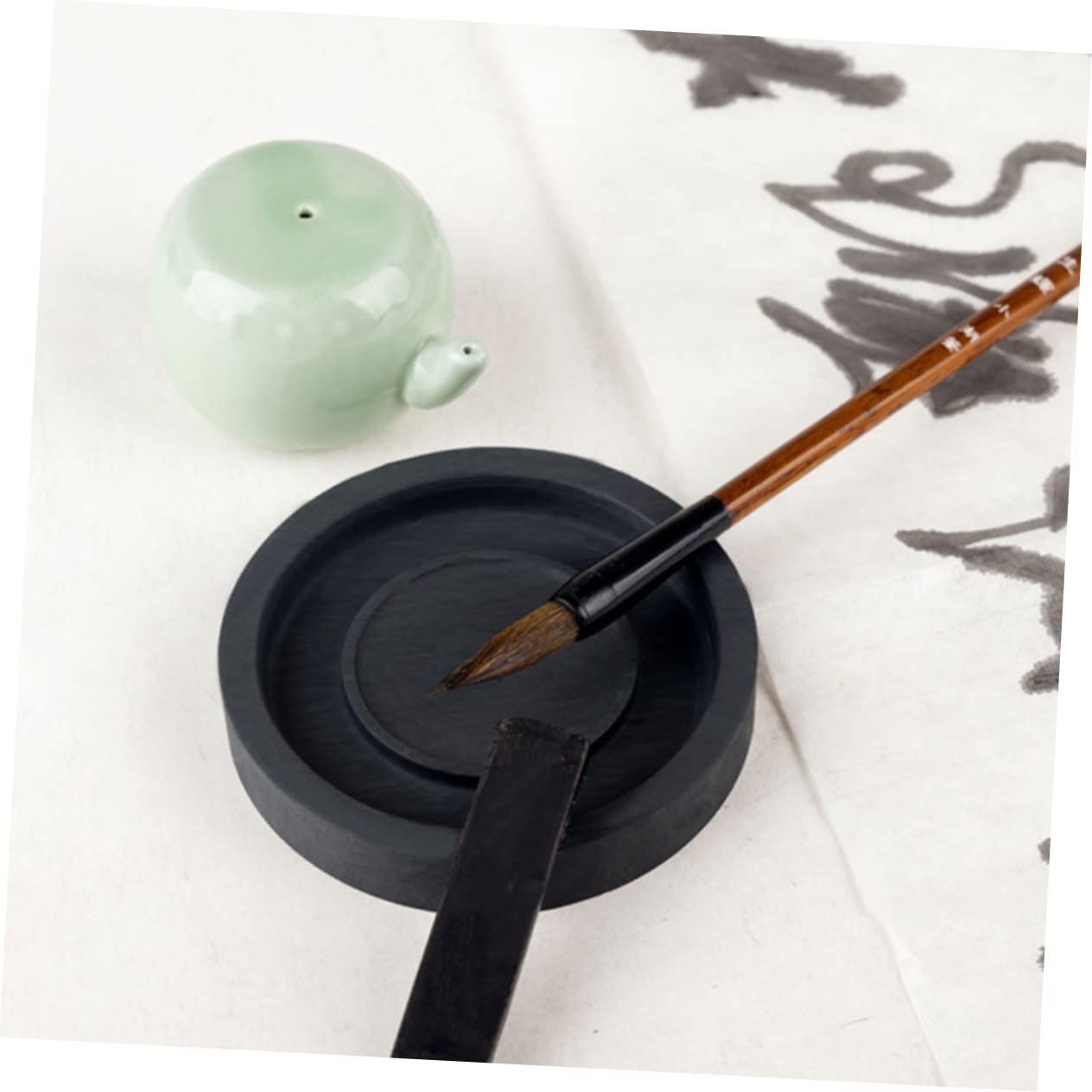 Chinesische Kalligraphie Inkstone Mit Abdeckung Tintenstein Für Schreibübungen Praktische Tintenplatte Für Anfänger Und Künstler Langlebig Und Leicht Zu Reinigen