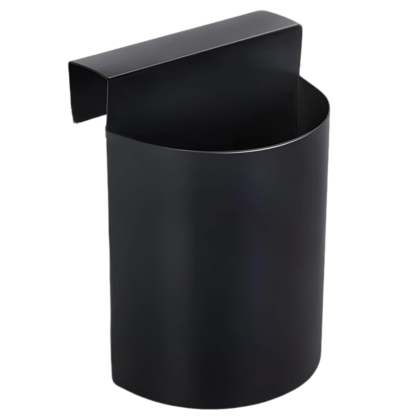 Rangement pelle à grains acier inoxydable noir avec support suspendu sans outils compact