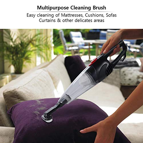 Image of AGARO Regal Handheld Vacuum Cleaner, Lightweight & Durable Body, Small /Mini Size(Black) & Regal Plus Upright Vacuum Cleaner, 2-in-1, Handheld &Stick for Home & Office Use, 800 Watts, Home Use, Combo