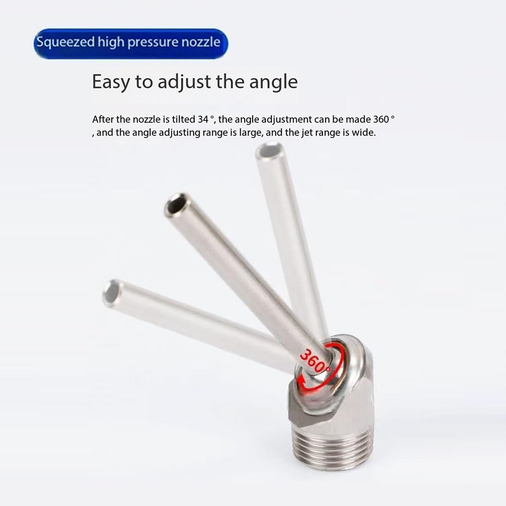 Ugello di raffreddamento ad alta pressione incline * 10pcs. Discussione di installazione 304 Materiale, adatto per macchine utensili a CNC, raffreddamento a getto a spruzzo d'acqua del tornio.