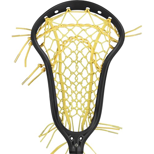 Women’s Mark 2 Defense Lacrosse Head Strung with Tech Trad (Mid Pocket - Black/Yellow)