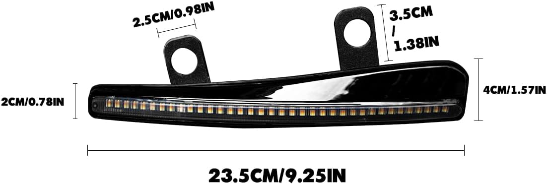Turn Signal Light Side LED Windshield Trim Lights Compatible for 2023 2024 FLTRXSE 2024 FLTRX/FLTRXSTSE, LED Windscreen Light（Side Light ）