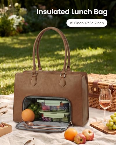 Image of LOVEVOOK Laptop Tote Bag for Women,Laptop Work Tote Computer Bag