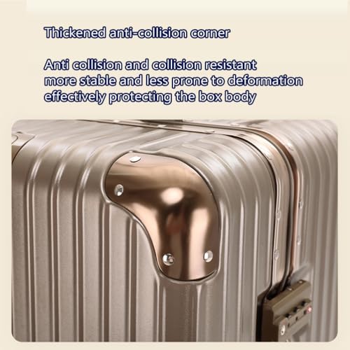 Suitcases Aluminum Frame Hardside Zipperless Carry on Luggage Large Suitcases with Wheels 30 Inch,6,32in3
