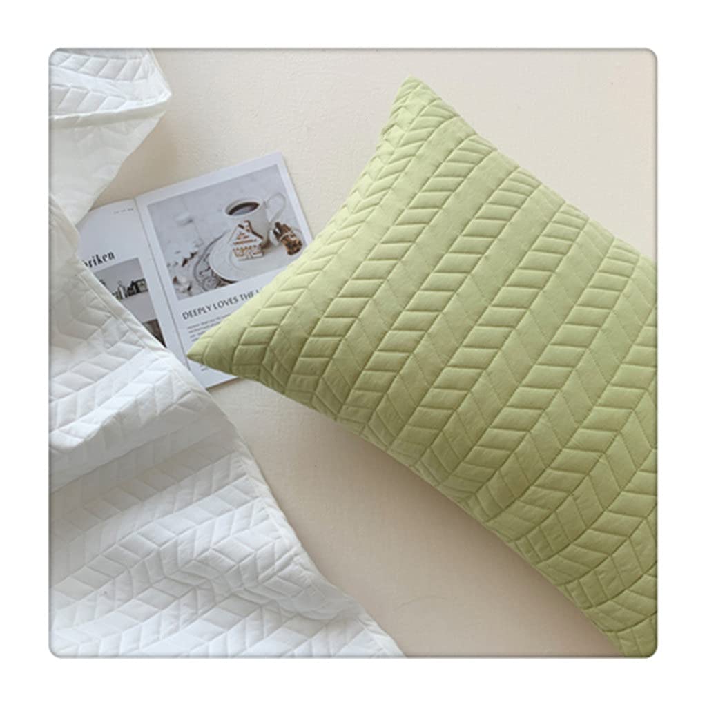 MFJGHU Household Supplies Pillow Cover Check Cushion Solid Color Sofa Throw Pillows(Style A)