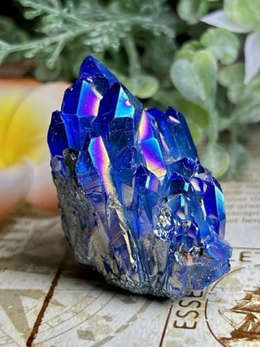 七色の夢໒꒱✨　レインボーオーラ　水晶　クリスタル　ポイント　原石　ポリッシュ 七色の夢໒꒱✨ レインボーオーラ 水晶 クリスタル ポイント