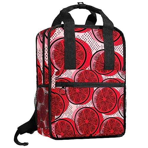 Sac à dos garçons motif citron rouge pour l'école et les sorties
