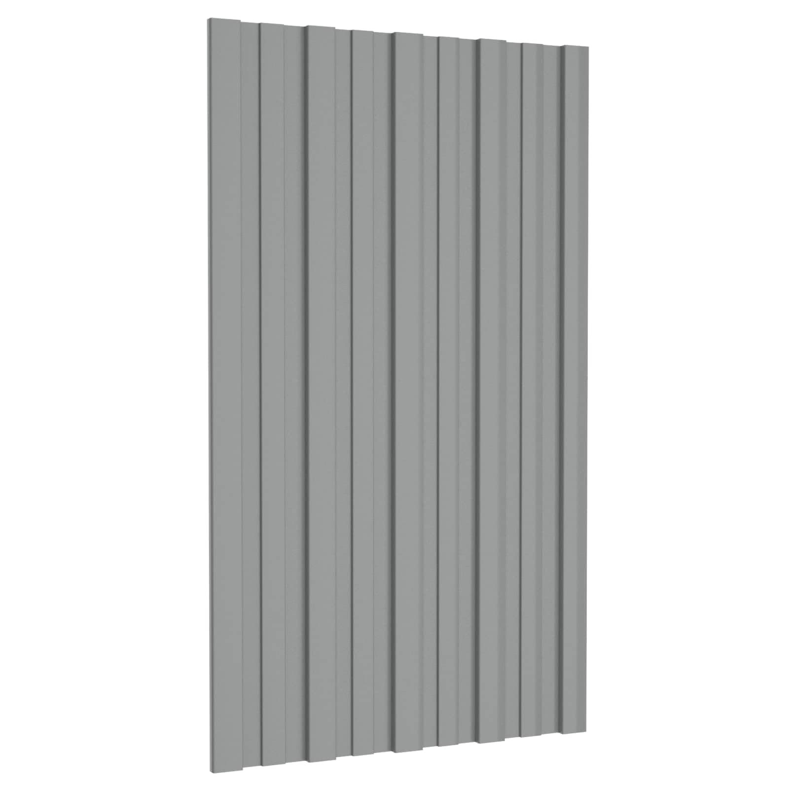 36 x panel dachowy, szary, 80 x 45 cm, z ocynkowanej stali, do garaży i szop, blacha dachowa, odporna na warunki atmosferyczne, do użytku na zewnątrz