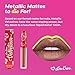 Lime Crime Metallic Velvetines Liquid Matte Lipstick, Lana - Burnished Bronze - French Vanilla Scent - Long-Lasting Liquid Metal Matte Lipstick - Won't Bleed or Transfer - Vegan