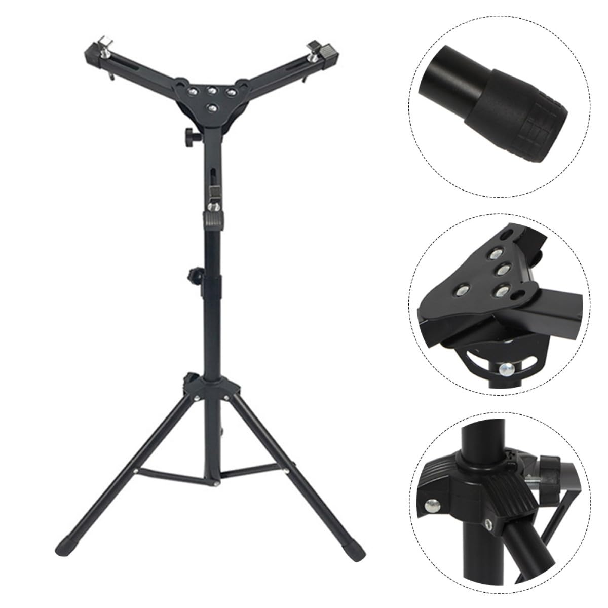PRETYZOOM Supporto per Strumenti di Pratica per Batteria Pad da Allenamento, Supporto Rullante Batteria Portatile per Musicisti, per Esercizi in Sala Prove e Lezioni