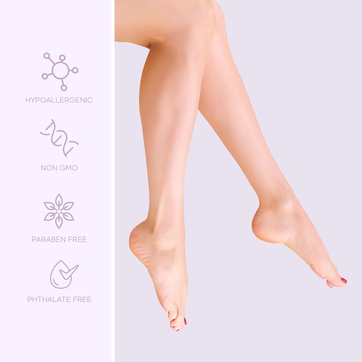 Mascarillas de lavanda y menta para pies, alivia los pies hinchados, elimina el olor, relaja e hidrata, cuidado de la piel coreano probado por dermatólogos, belleza limpia, libre de crueldad, 5