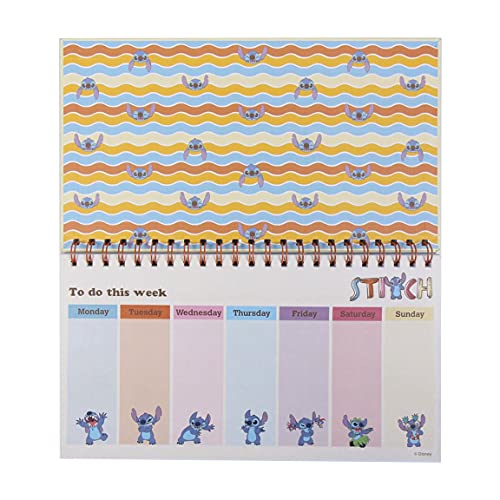 CERDÁ LIFE'S LITTLE MOMENTS Planificador Semanal Pequeño de Espiral de Stitch - Licencia Oficial, Azul, 2100003559 - Image 3