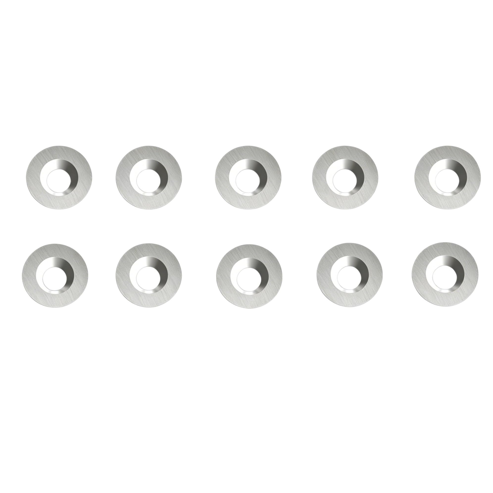 10pcs Round Carbide Inserts 12mm, 30 Degree Woodturning Hollowing Cutters Indexable Replacement Blade