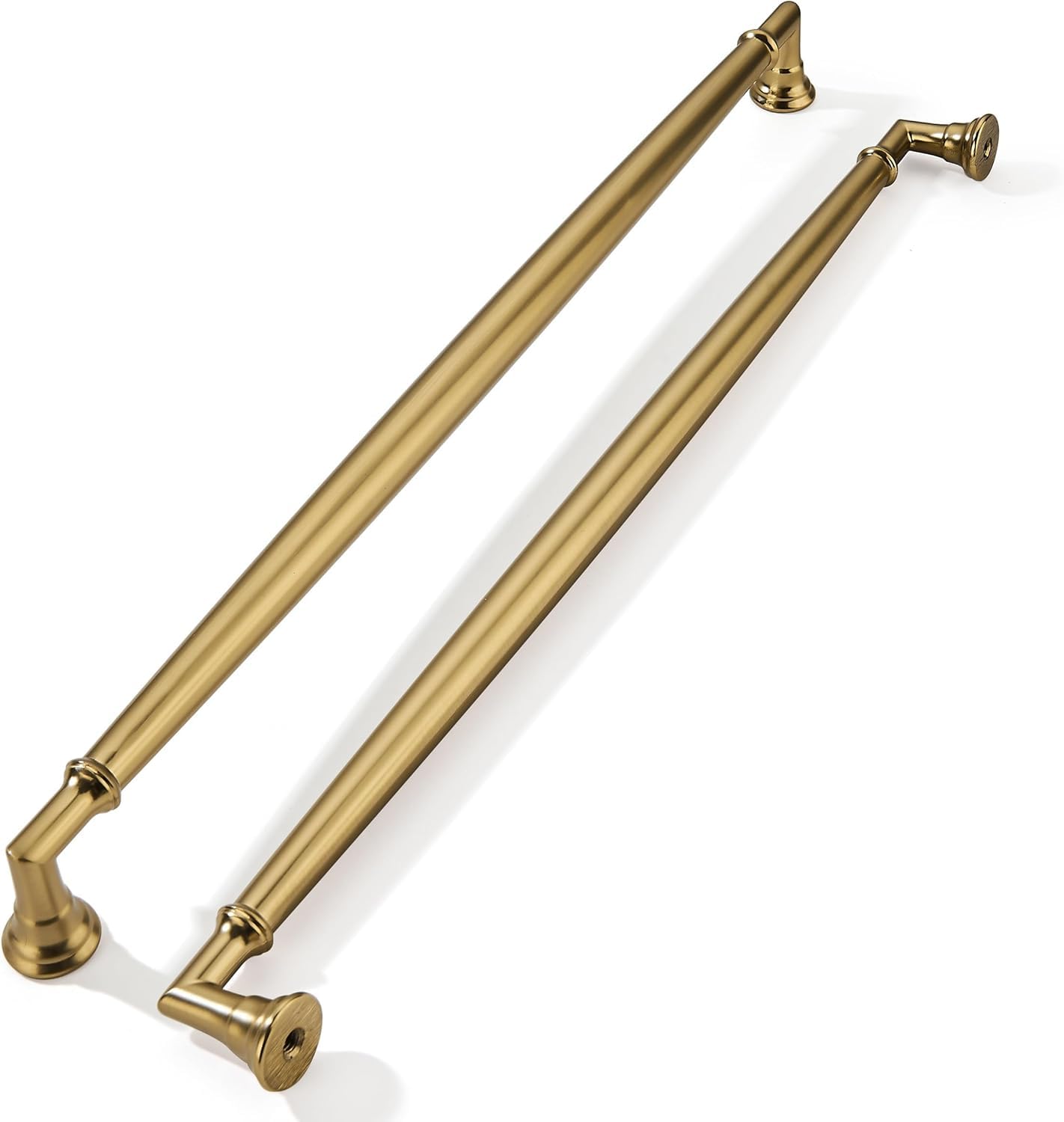 khtumeware 5 Pack 12 Inch(305mm) Champagne Bronze Cabinet Pulls Heavy Duty Solid Satin Brass Cabinet Handles Kitchen Cabinet Hardware for Cupboard Drawer Handles Dresser Pulls