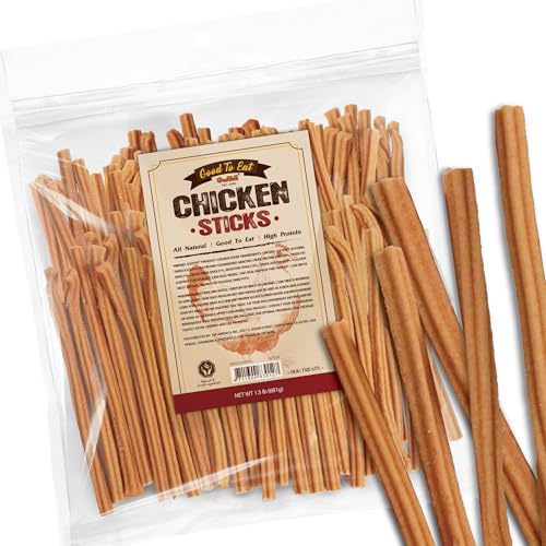 Gootoe Dog Treats Chicken Jerky for Dogs - Premium Dog Training Treats; High-Protein Gluten-Free Hypoallergenic Grain-Free Chicken Sticks 1.5 lb