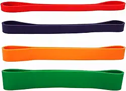 Kit Mini Super Band 4 Intensidade Extensor Elástico Circular