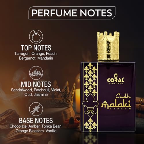 Image of Coral Oudh Malaki Parfum 100ml | Premium Long Lasting Unisex Oud Perfume