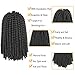 Xtrend 90strands 8 inch Spring Twist Crochet Hair for Distressed Butterfly Locs Passion Twist Synthetic Braiding Hair Extensions Fluffy Spring Twist Crochet Braids hair 110g/pcs 2#