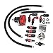 NDNCZDHC Fuel Pressure Regulator, Universal Adjustable Car Fuel Pressure Regulator Kit W/Gauge 100PSI(BLACK&RED)