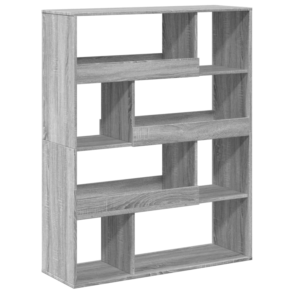 Ścianka działowa Sonoma uniwersalna półka na książki, regał biurowy do hotelu, 100 x 33 x 125,5 cm, materiał drewnopochodny